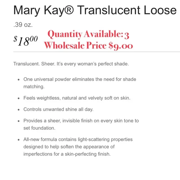 Mary Kay Translucent Loose Powder - Picture 2 of 2